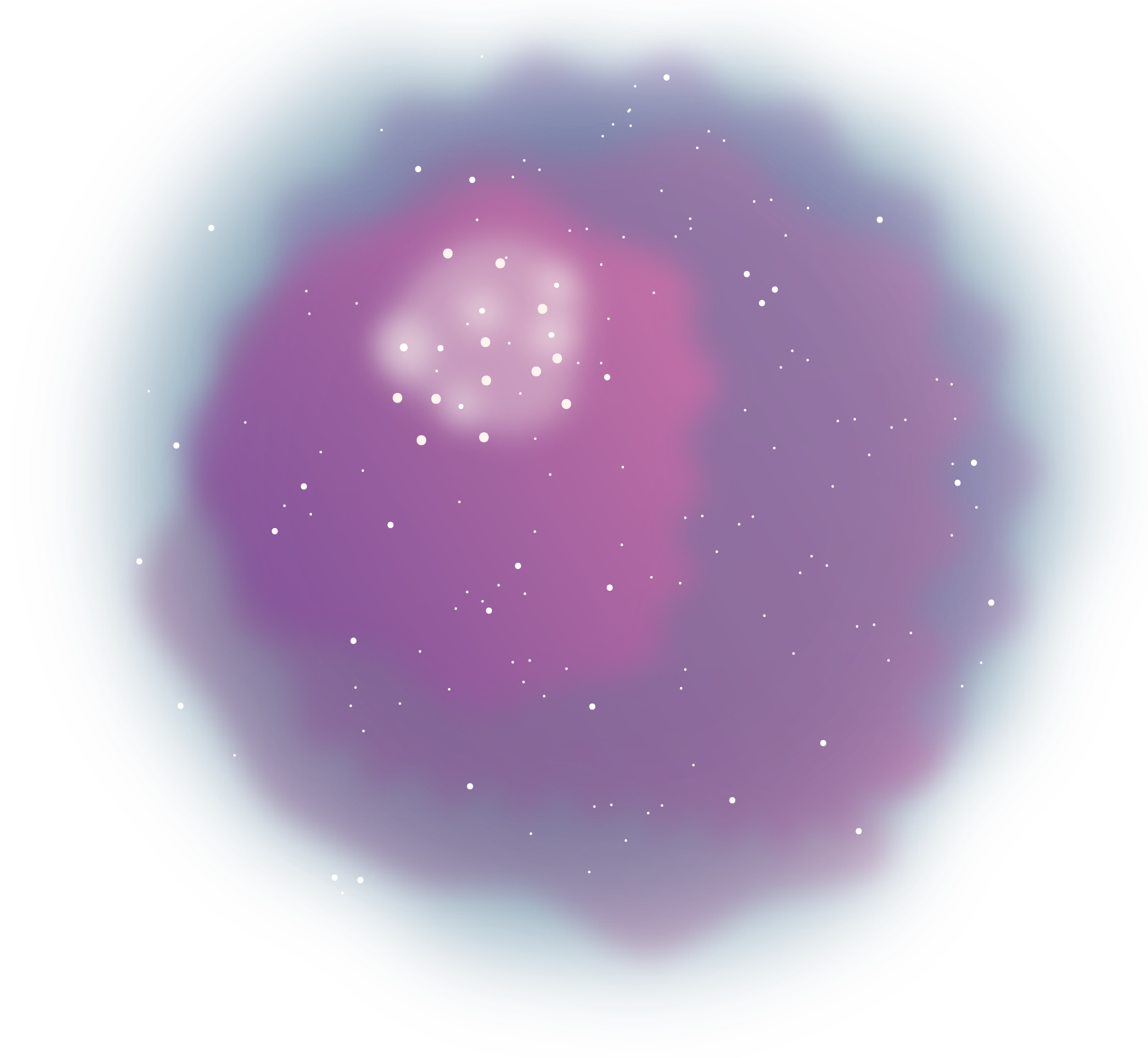 An illustration of a purple star-forming nebula.