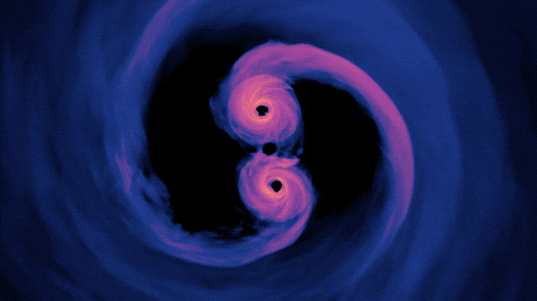 Supermassic black hole animation