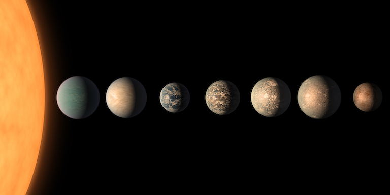 Seven planets of the TRAPPIST-1 system