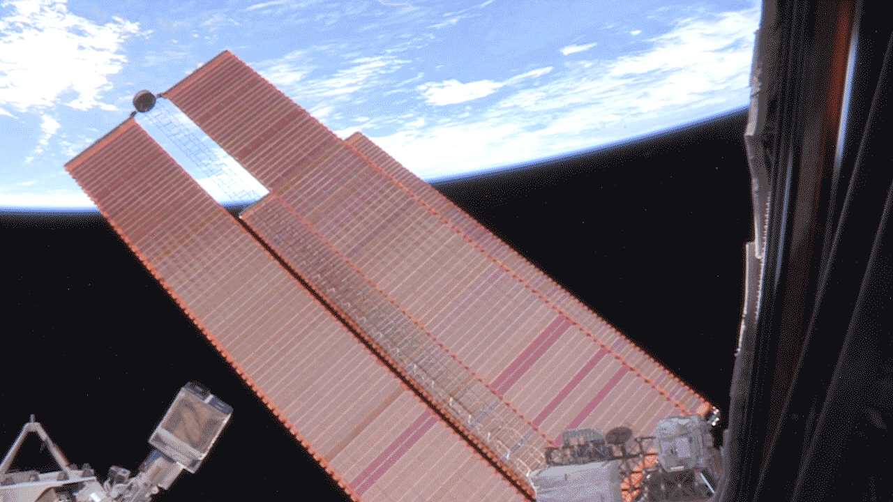Imagery of the cubesat launching from the ISS.