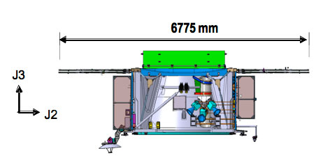 Engineering Diagram 2 of the Spacecraft bus