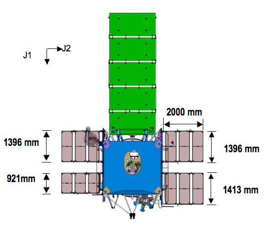 Engineering Diagram 3 of the Spacecraft bus