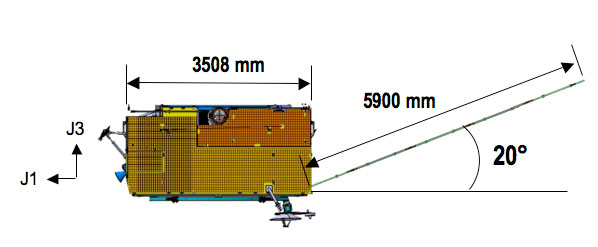 Engineering Diagram 4 of the Spacecraft bus"