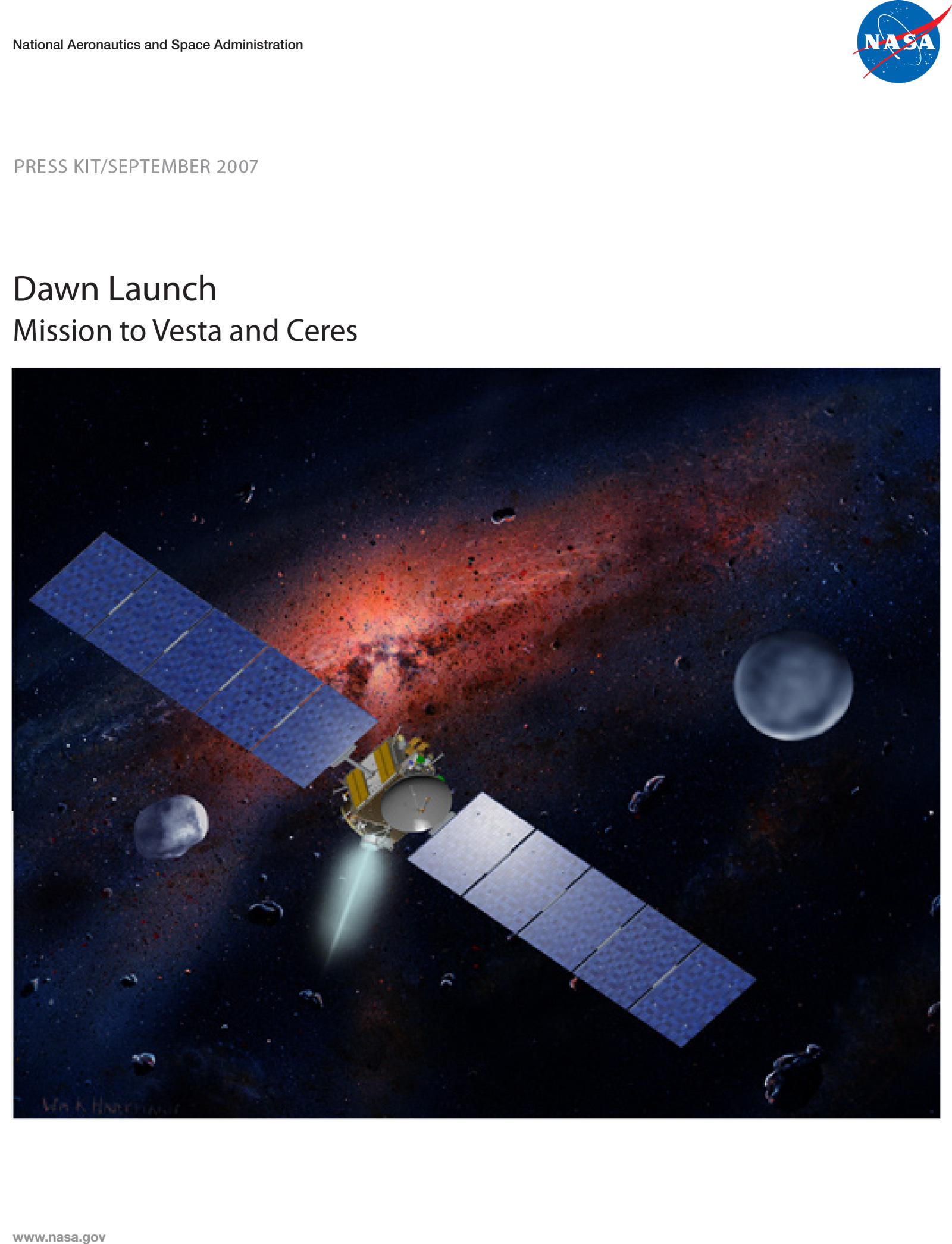 A guide to the Dawn spacecraft launch.