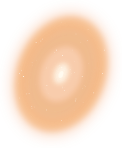 Elliptical Galaxy (Orange/Yellow)
