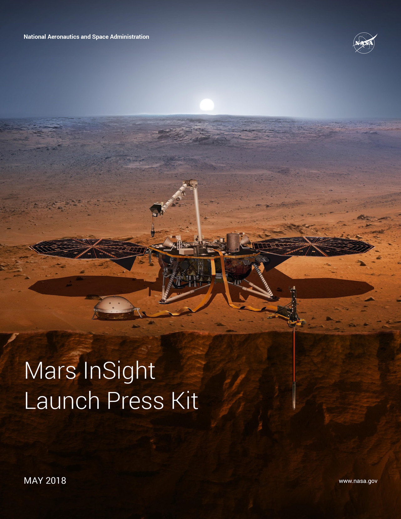 PDF download of InSight mission facts.
