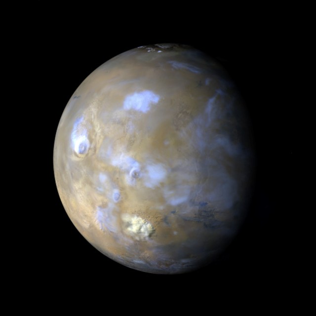 Clouds and Dust Storms on Mars