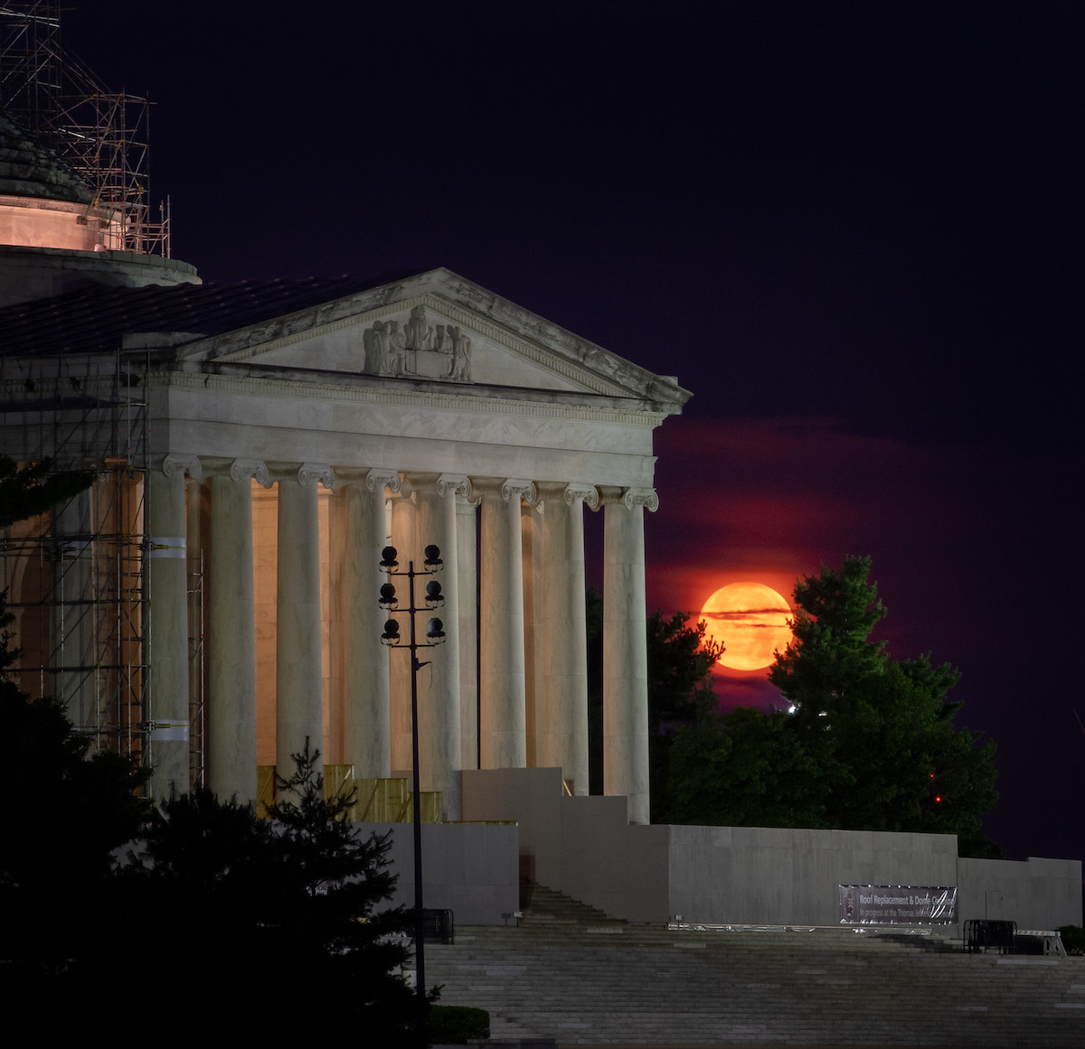 Moonset on the 50th Anniversary of the Apollo 11 Launch