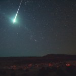 Bolides shown: very bright meteors that can even be seen in daylight