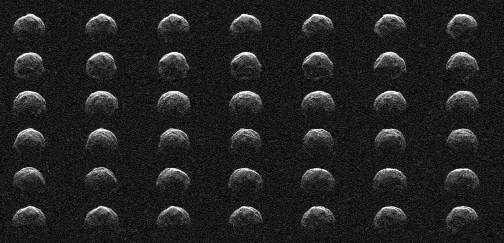 Image of multiple asteroids