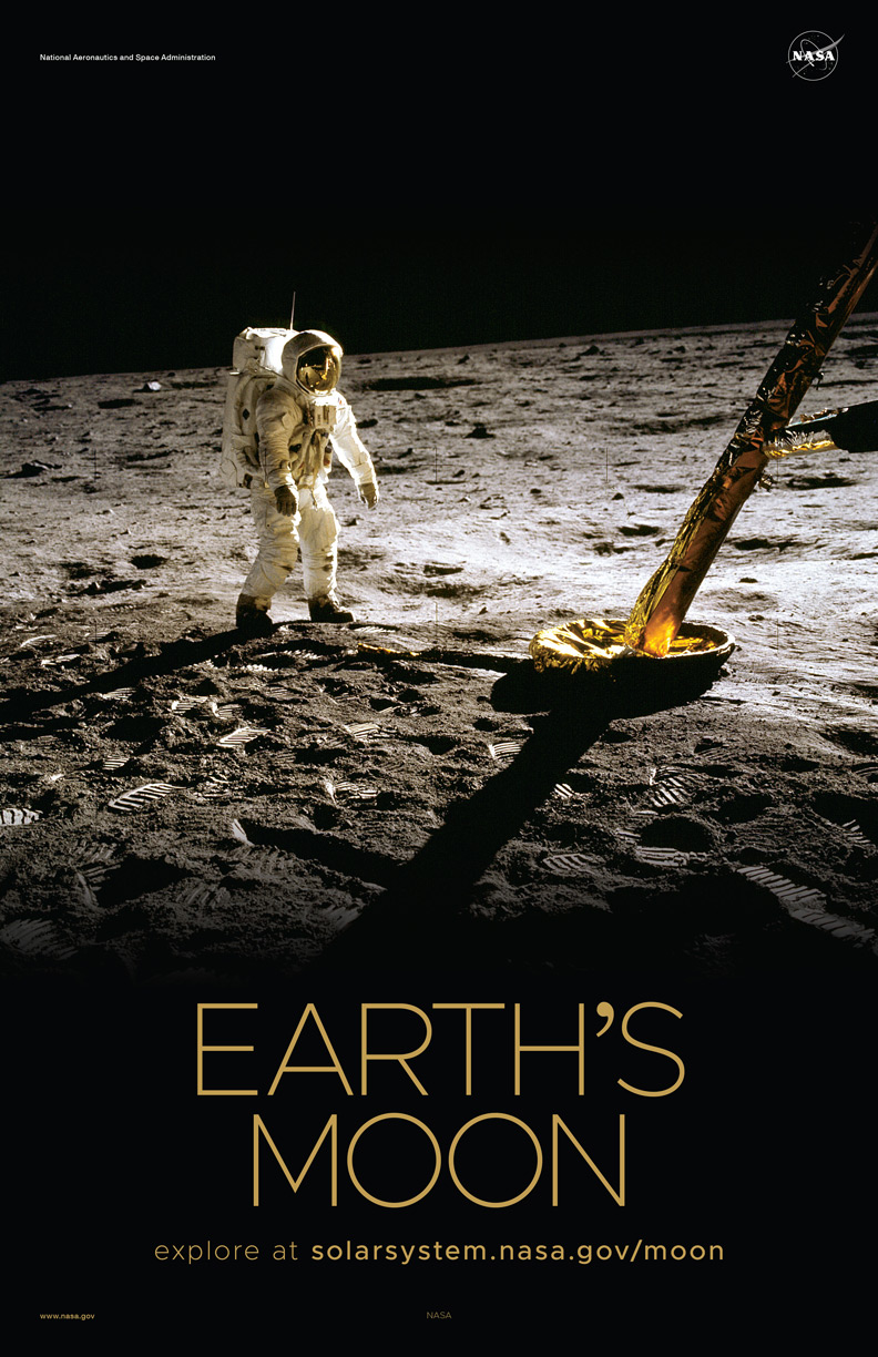 Earth's Moon Poster - Version A