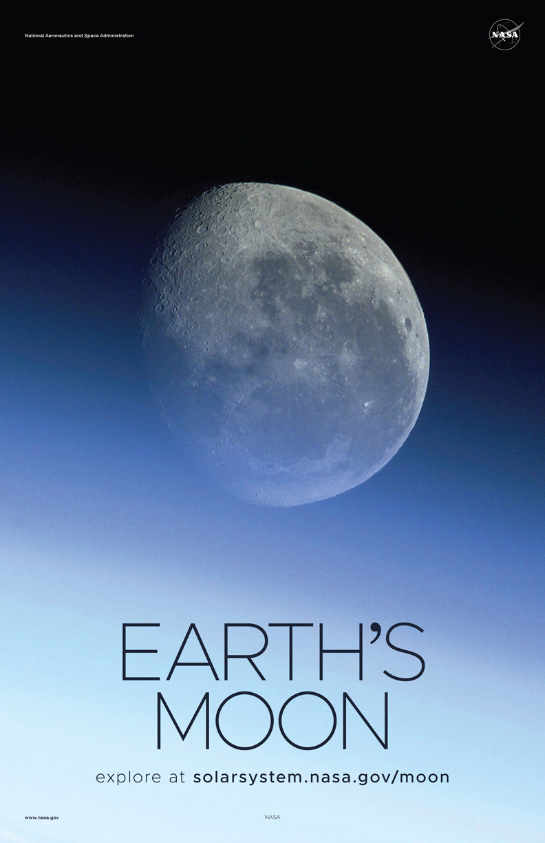 Earth's Moon Poster - Version E