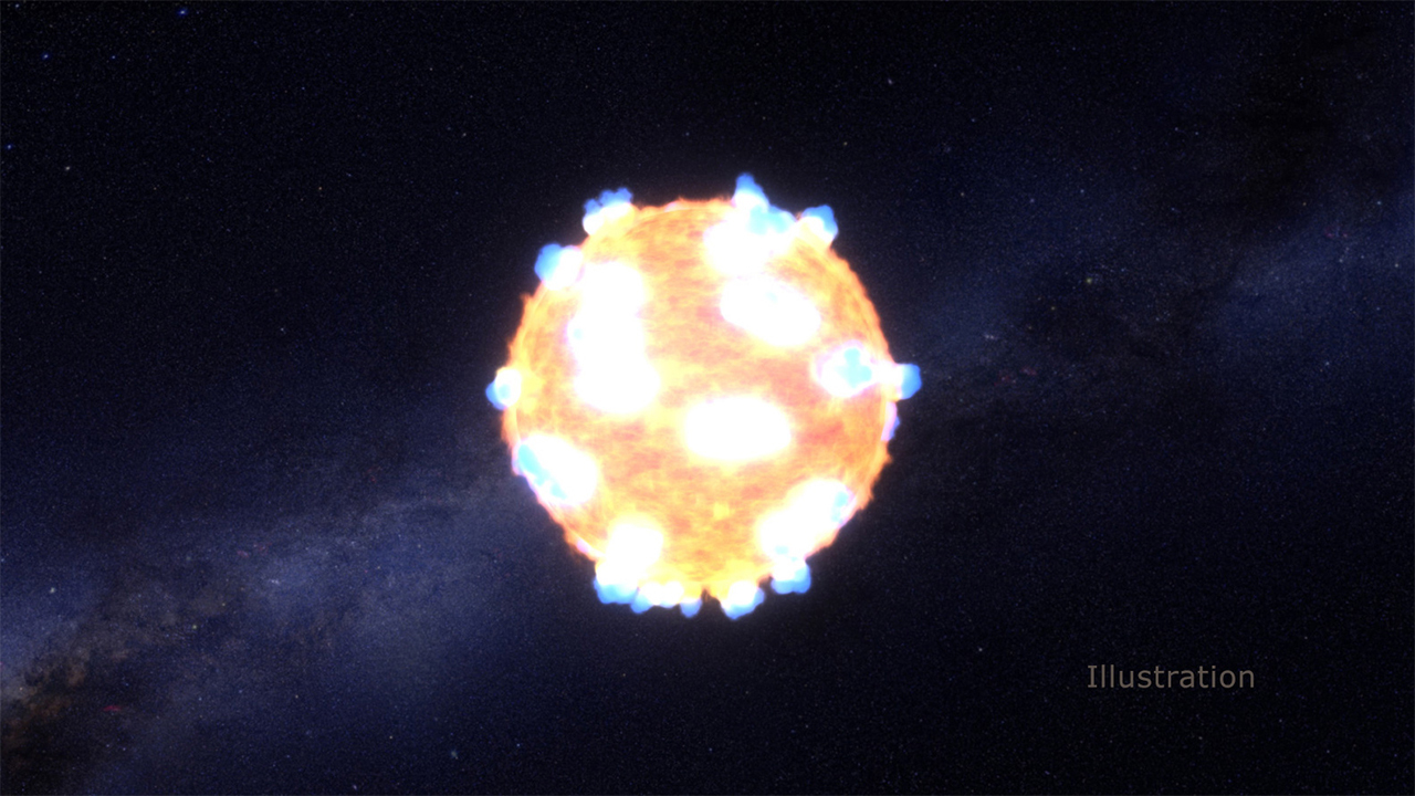 An illustration of an exploding star.