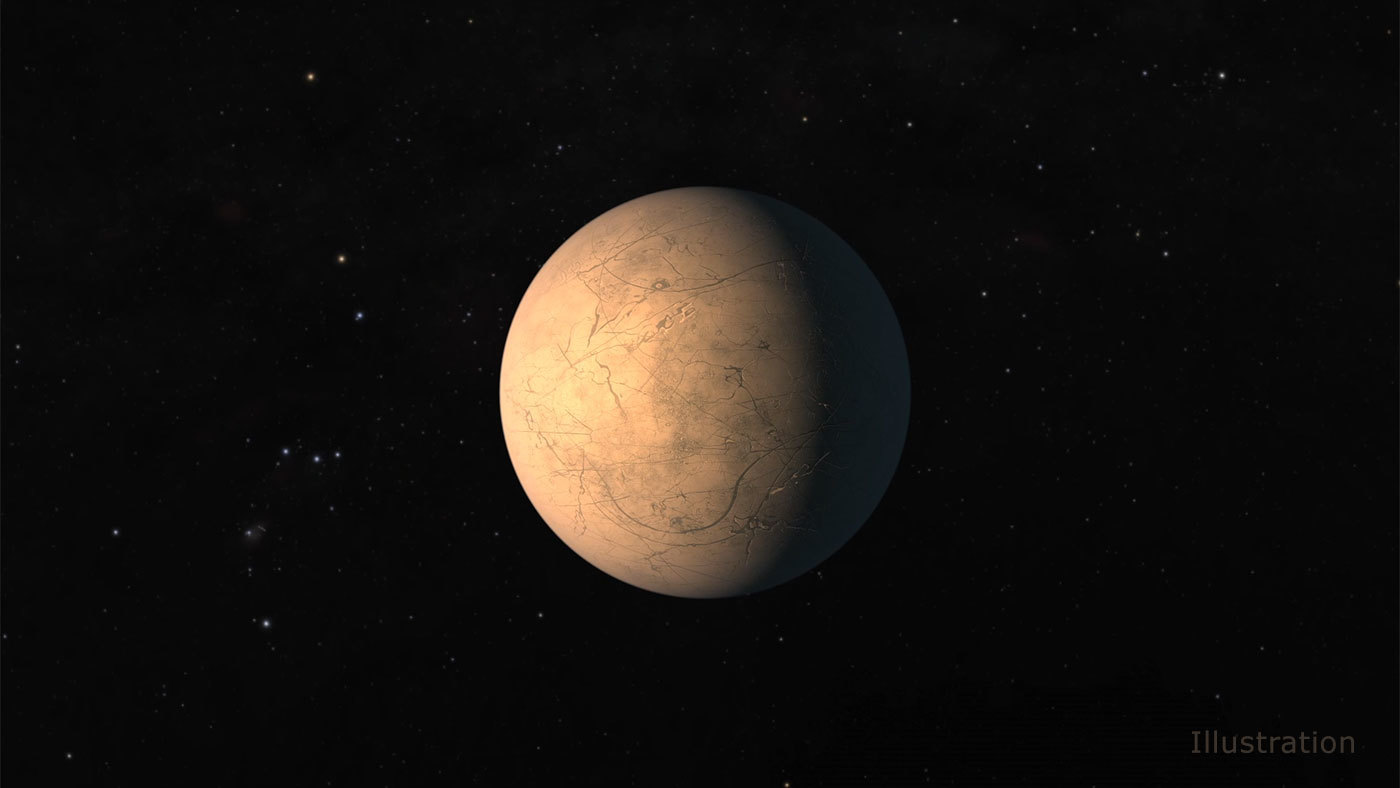Illustration of TRAPPIST-1d.
