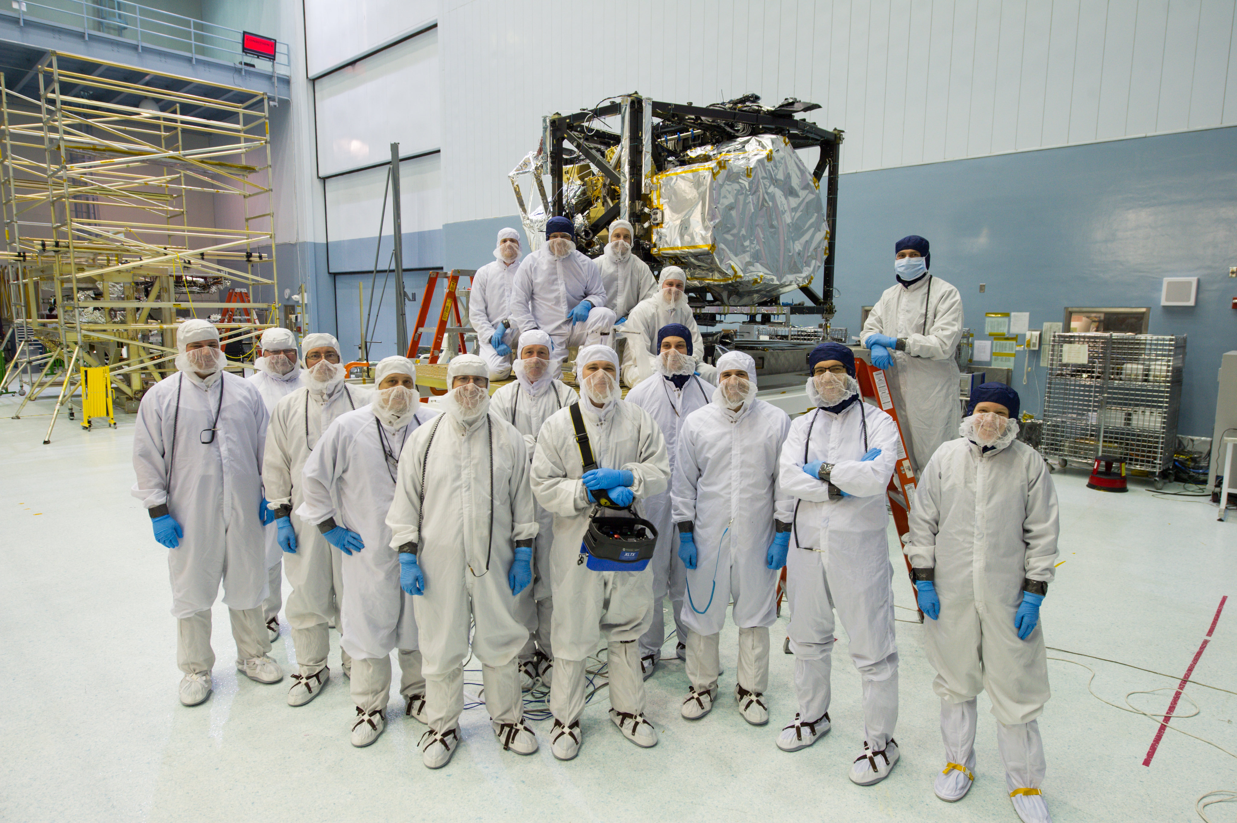 JWST Team Photo with Completed Flight Instrument module"
