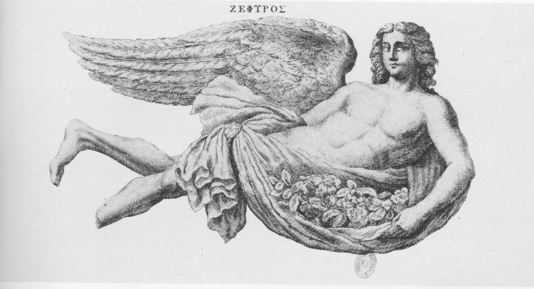 The word zephyr derives from the name of the ancient Greek god of the west wind, Zephyros.