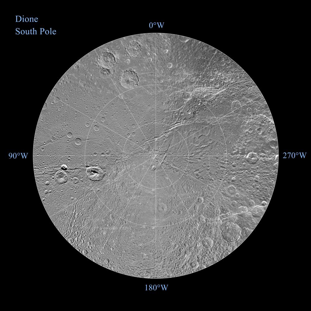 Dione Polar Maps