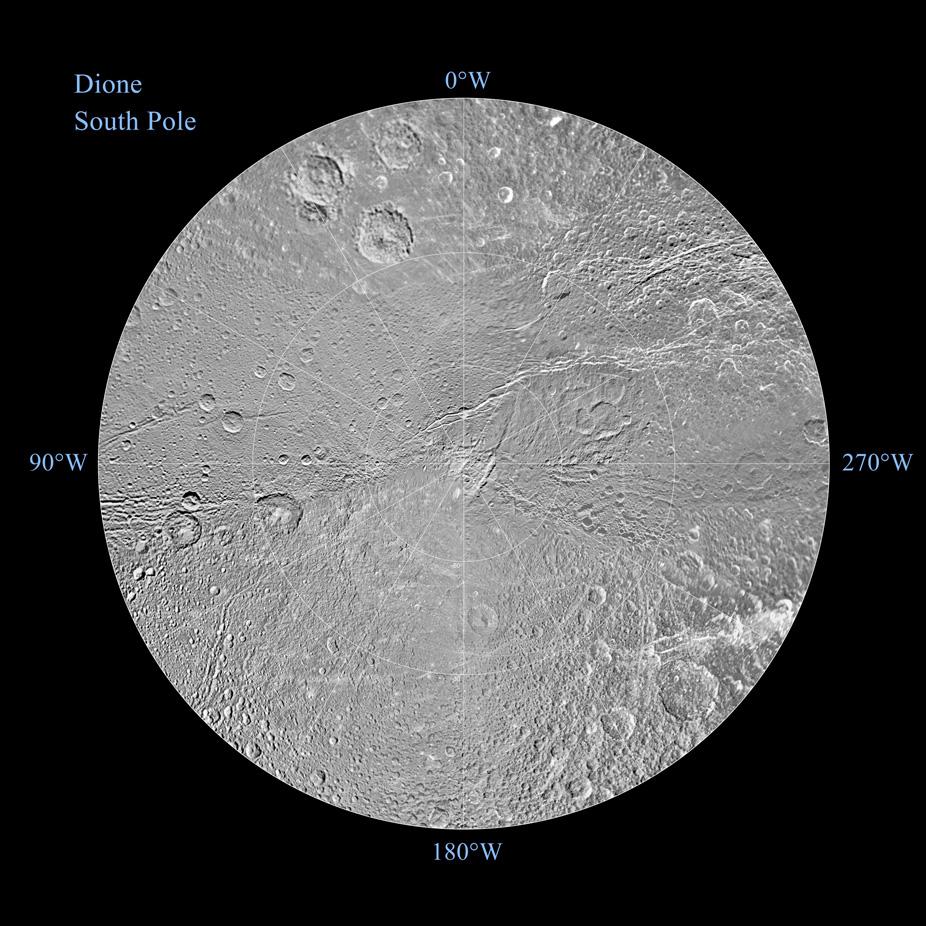 Dione Polar Maps