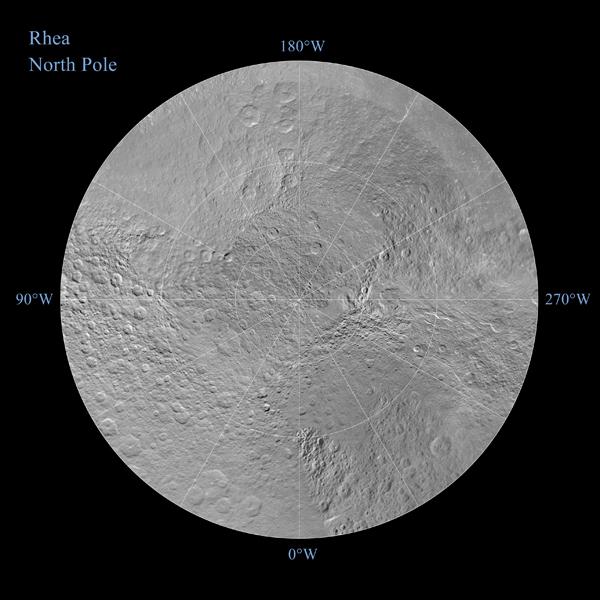 Rhea Polar Maps - January 2011