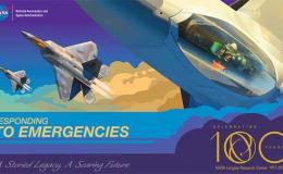 Illustration of airplane for Langley 100th Anniversary