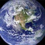 Earth blue marble photo