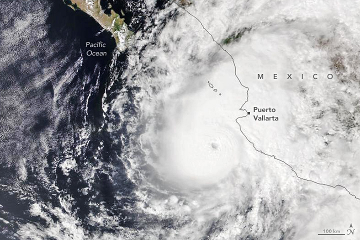 Lidia quickly strengthened from a tropical storm to a category 4 hurricane before making landfall near Puerto Vallarta, Mexico.
