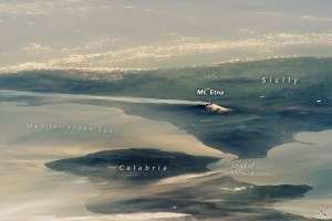 Oblique photographs can provide a unique perspective on the planet’s topographic highs, including Europe’s most active volcano.