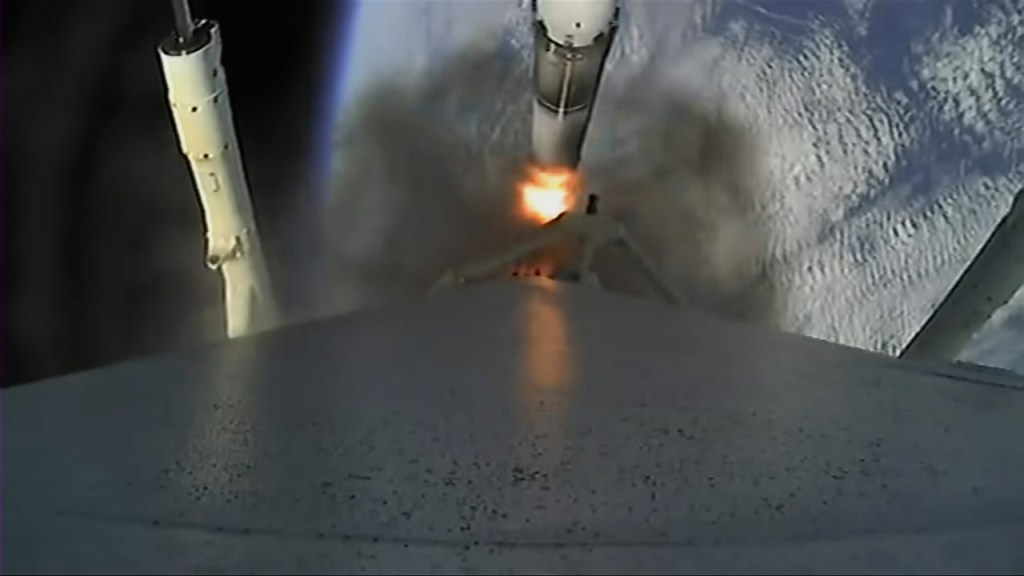 
			Launch Vehicle Reaches Max Q, Booster Engines Cutoff - NASA Science			