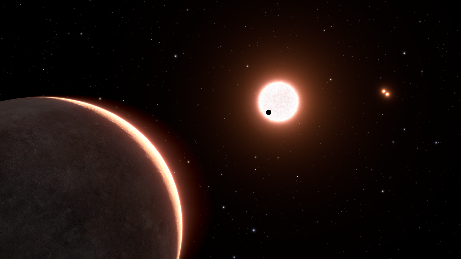 NASA's Hubble Measures the Size of the Nearest Transiting EarthSized