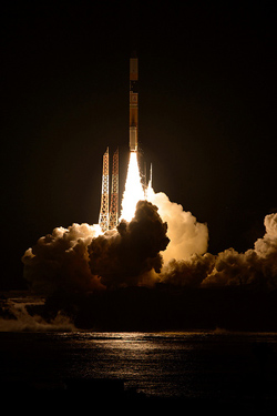 GPM lifts off to begin its Earth-observing mission. Image Credit: NASA/Bill Ingalls