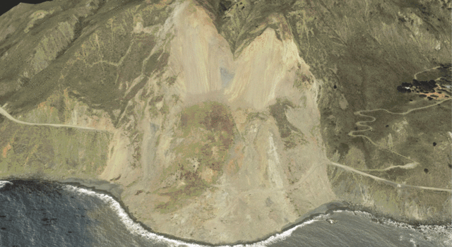 slide 1 - Mud Creek landslide