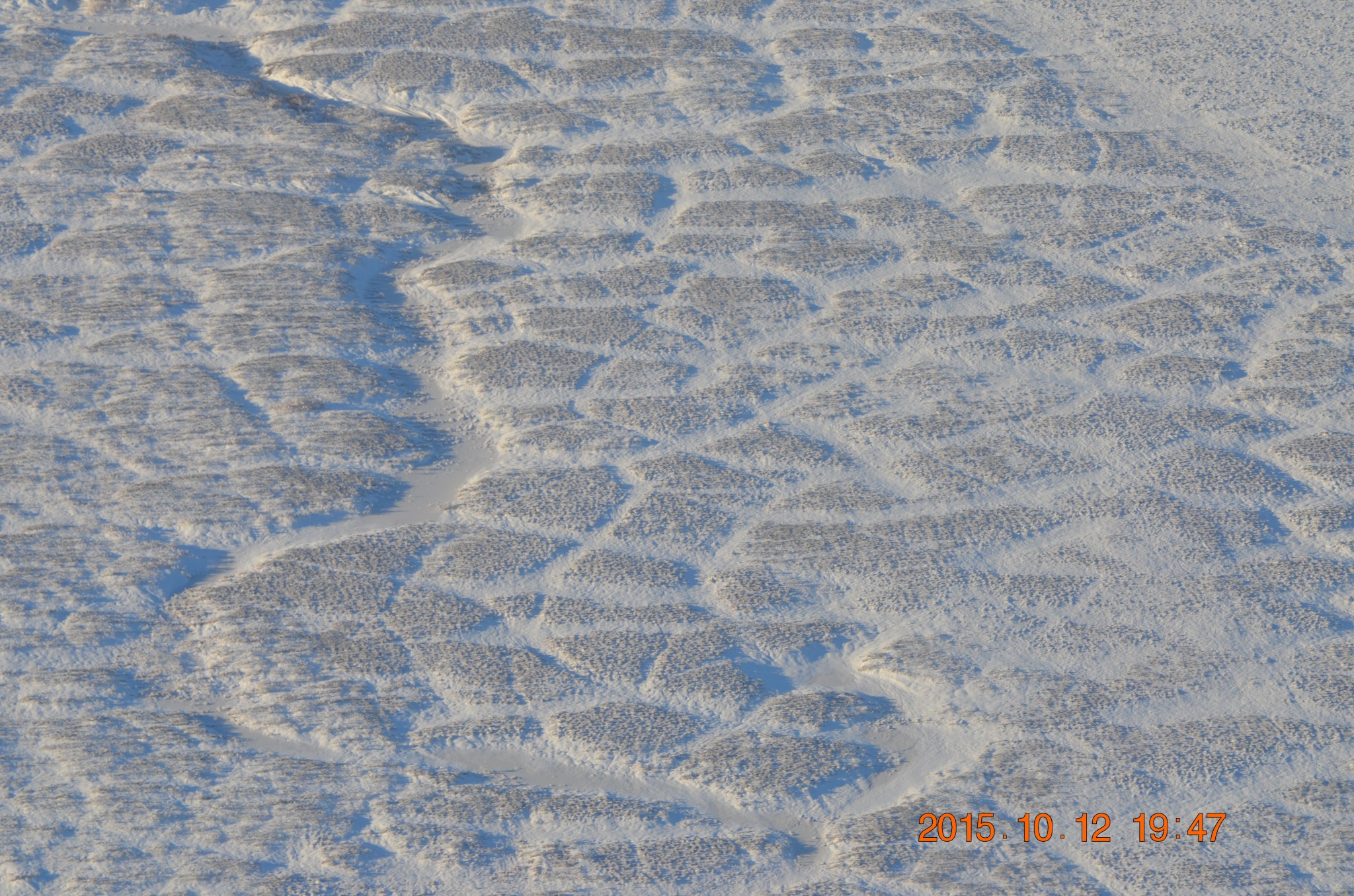 Snow-covered permafrost