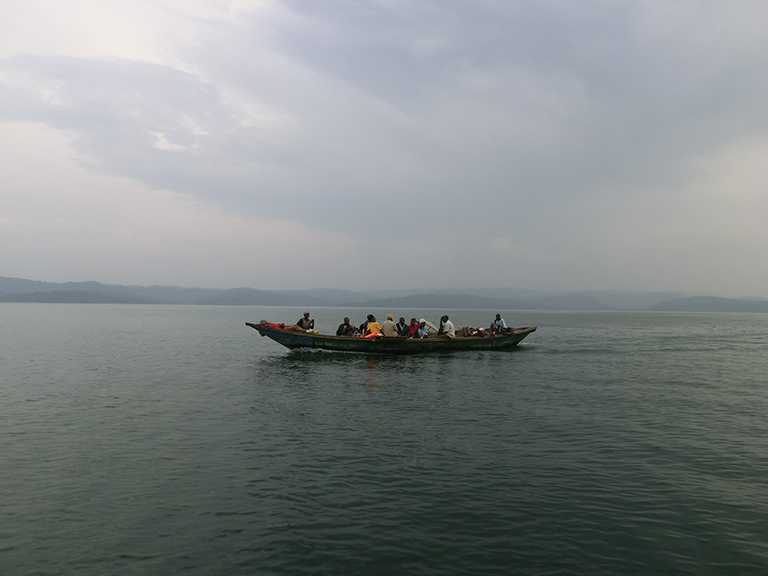 Fishing is an important part of the local economies in Africa's Great Lakes region. Here, fisherman are pictured on Lake Kivu in the Democratic Republic of the Congo. East of Lake Kivu, at Lake Victoria, climate scientist Wim Thiery and colleagues including Kris Bedka of NASA's Langley Research Center in Hampton, Virginia, conducted a study that found that climate change will increase hazardous thunderstorm activity, amplifying an already-dangerous situation for local fishermen. Credit: Wim Thiery.