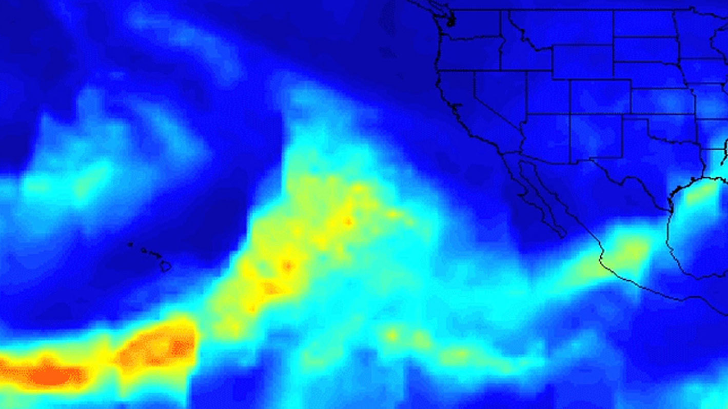 Series of Storms Battering California Tracked by NASA's AIRS Instrument
