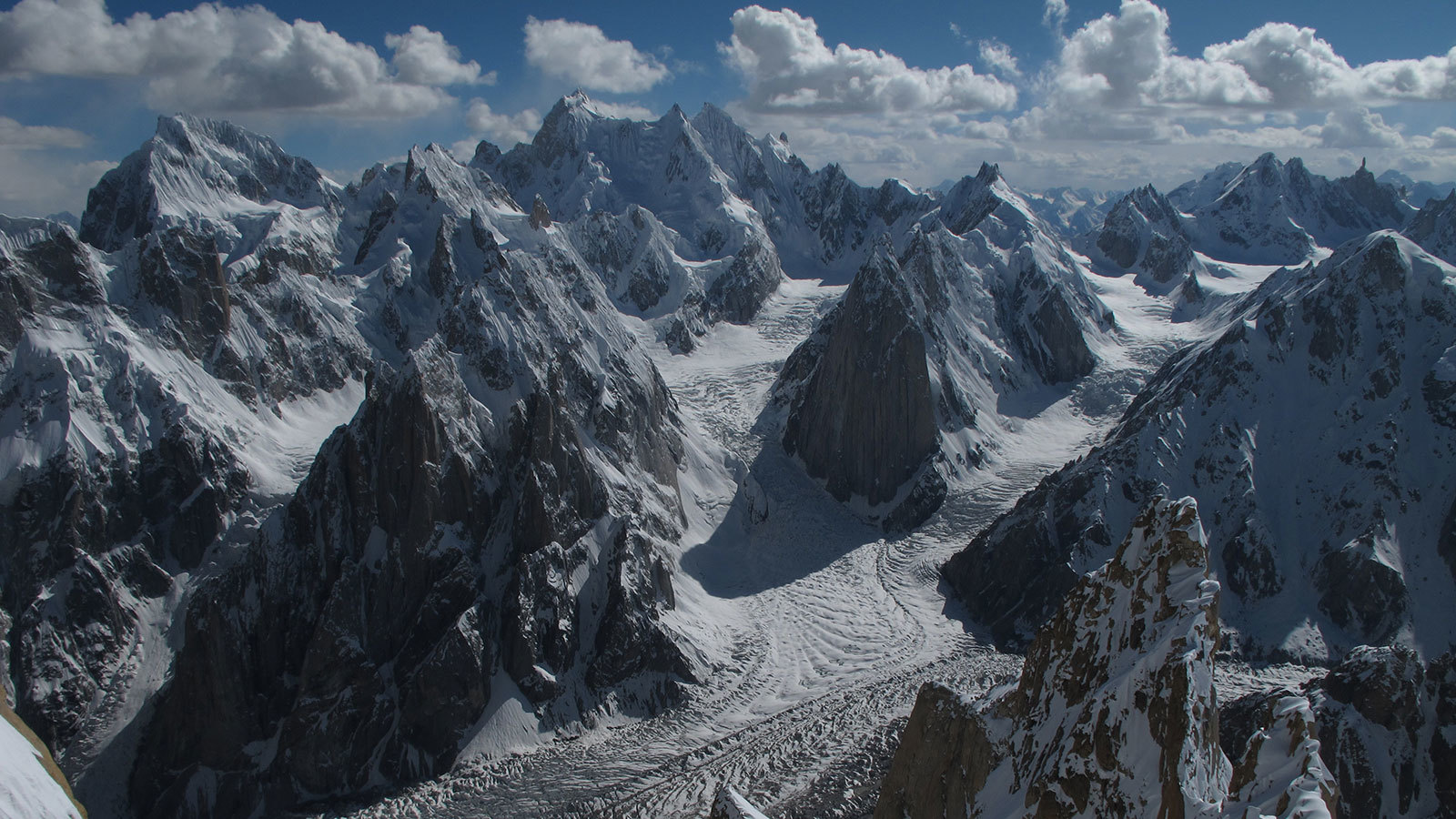 Glaciers in the Karakoram Range of Pakistan