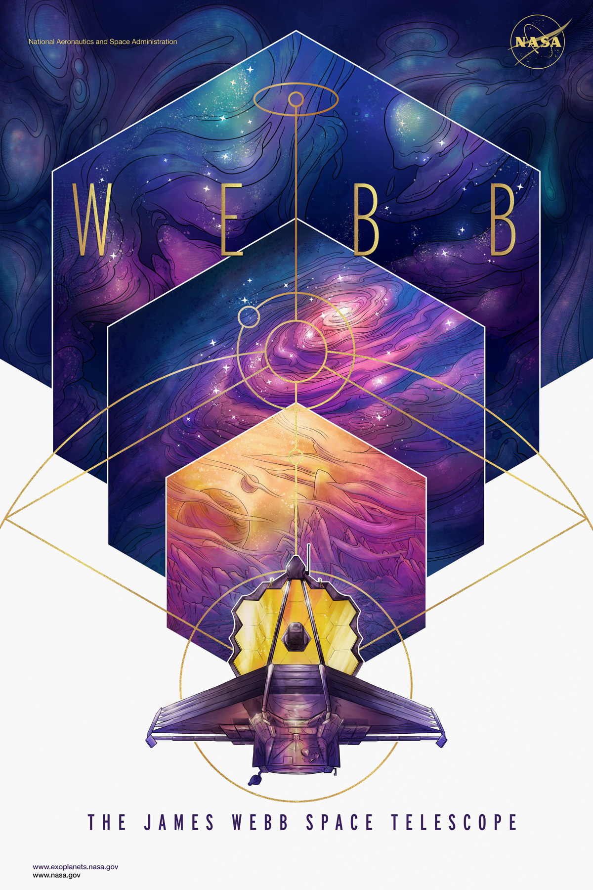 Poster of James Webb Space Telescope - JPL