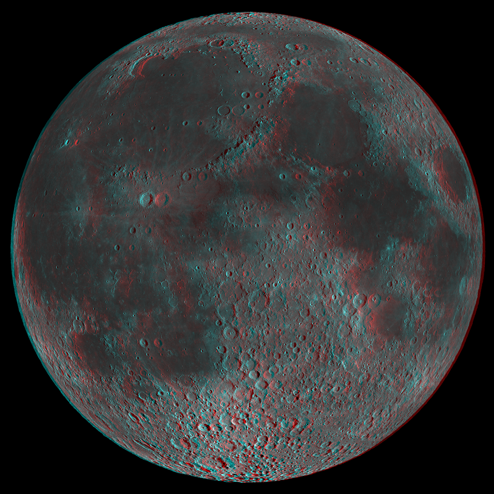 Lunar Reconnaissance Orbiter Camera (LROC) 3D Moon