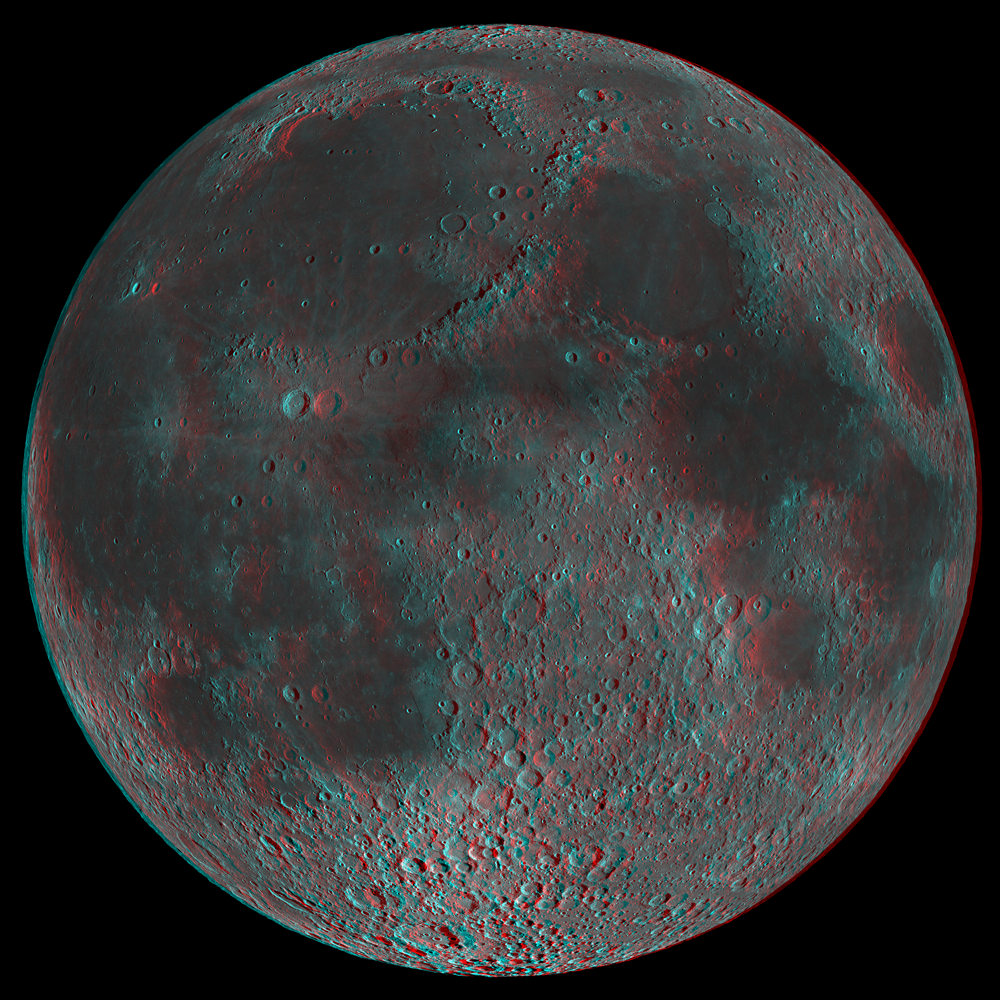 Lunar Reconnaissance Orbiter Camera (LROC) 3D Moon
