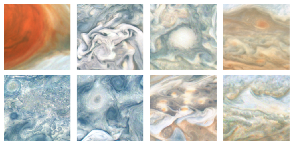 Vortices identified by Jovian Vortex Hunter volunteers.