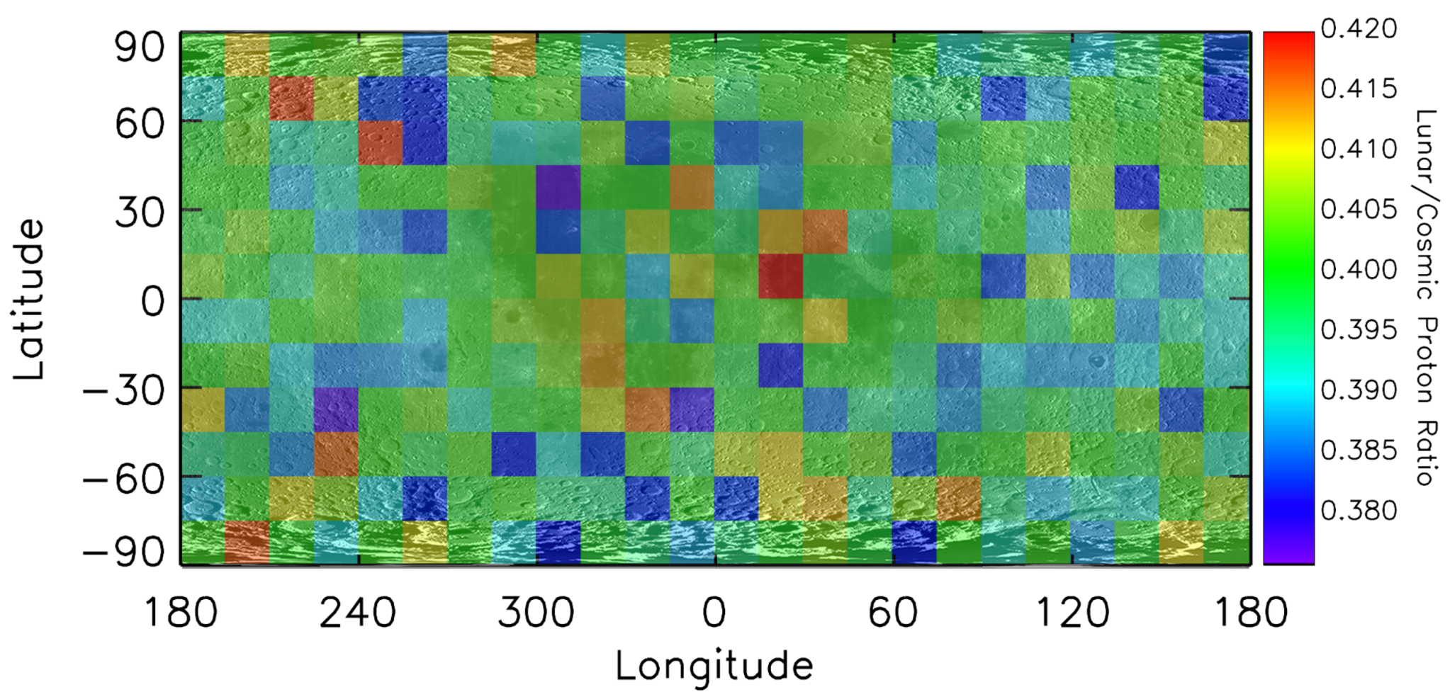 The first cosmic ray albedo proton map of the Moon (2012) from LRO's CRaTER data