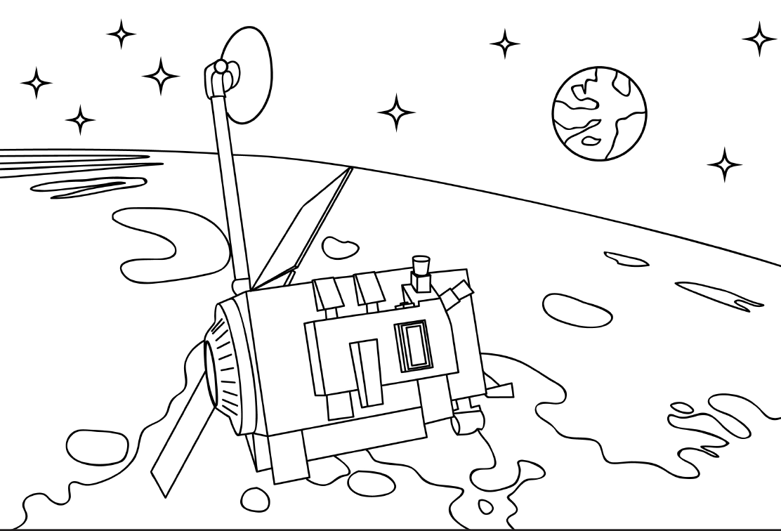 LRO coloring page