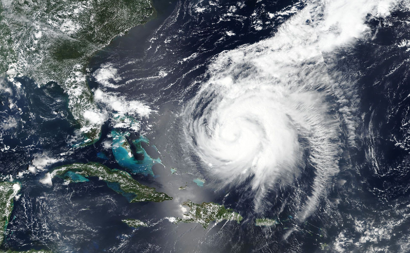 A view from space of Hurricane Ernesto as seen on August 16th.