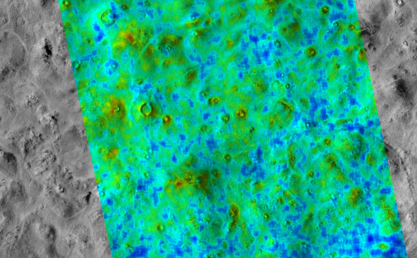 Depth-to-Ice Map of an Arctic Site on Mars
