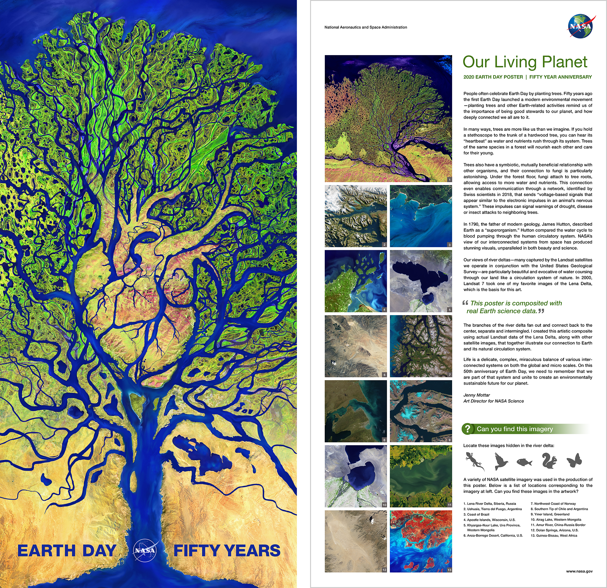 A preview of the Earth Day 2020 poster layout