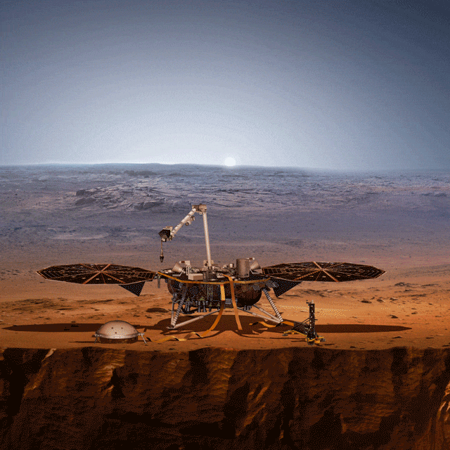Animated Artist's Concept of InSight Lander on Mars NASA Science