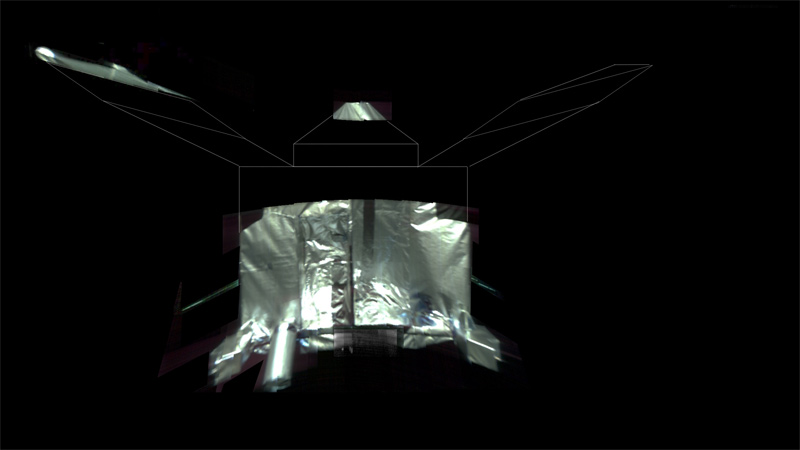 This is an unannotated selfie of the MAVEN spacecraft.