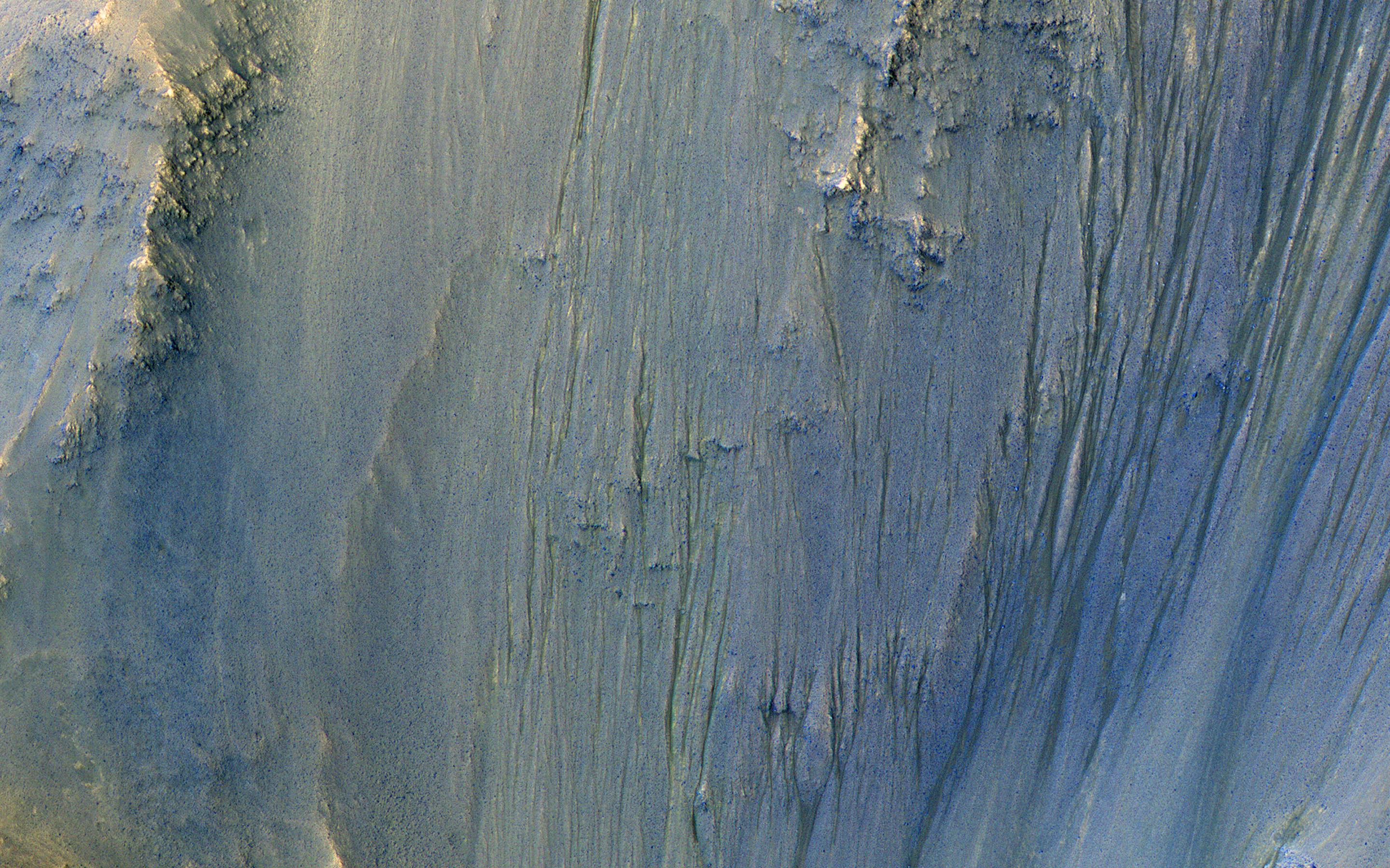 This image acquired on January 25, 2019 by NASAs Mars Reconnaissance Orbiter, shows Ius Chasma, a major section of the western portion of the giant Valles Marineris trough.