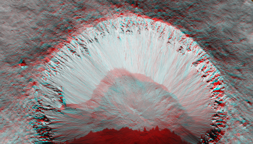 This image covers a "fresh-looking" impact crater