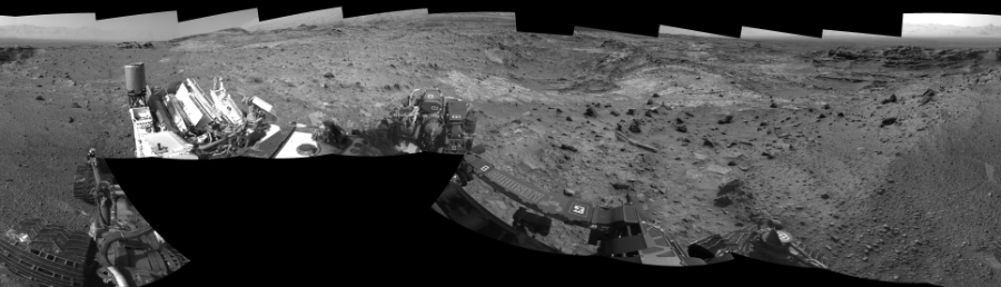 Sol 1100: Left Navigation Camera, Cylindrical Perspective - NASA Science