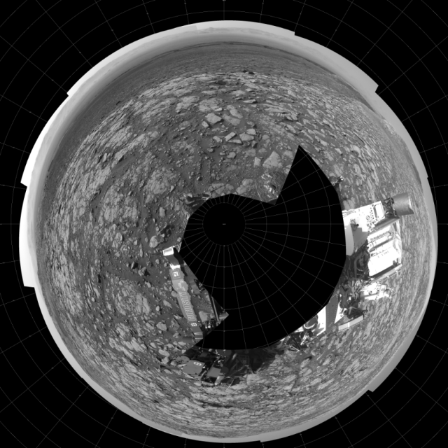 Sol 2040: Left Navigation Camera, Polar Projection - NASA Science